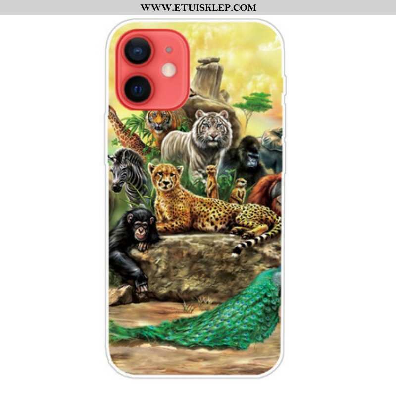Etui do iPhone 13 Mini Zwierzęta Safari